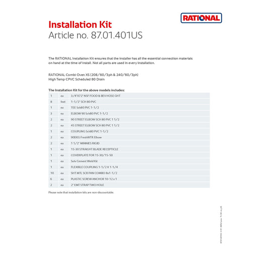 Installation Kit 401