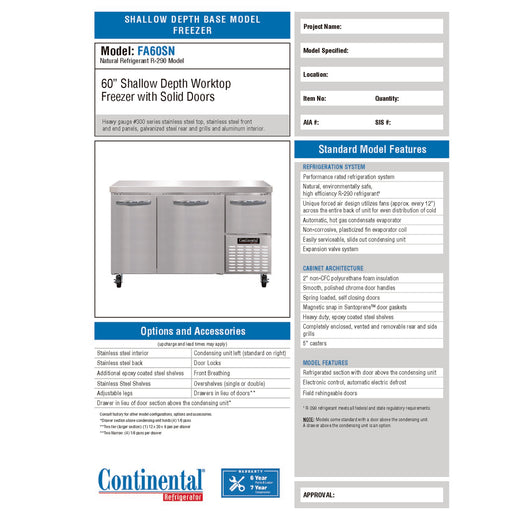 Spec Sheet