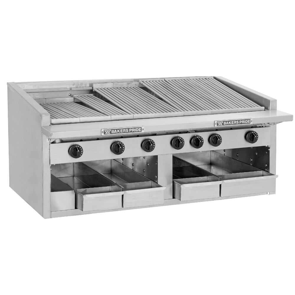 Bakers Pride C-72R Commercial Charbroiler – 72-inch, Natural Gas