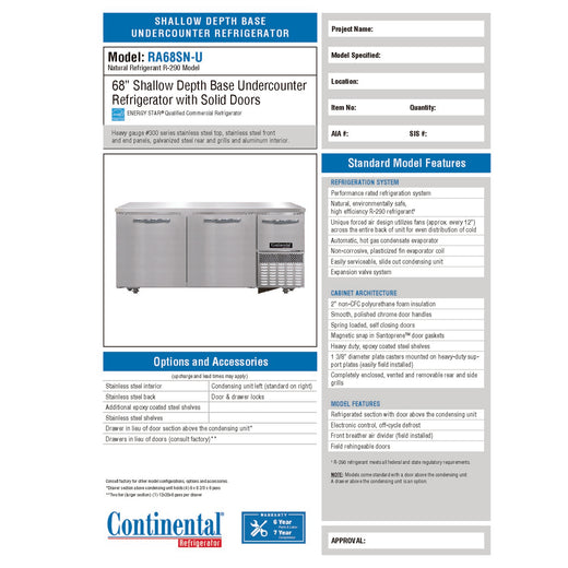Spec Sheet