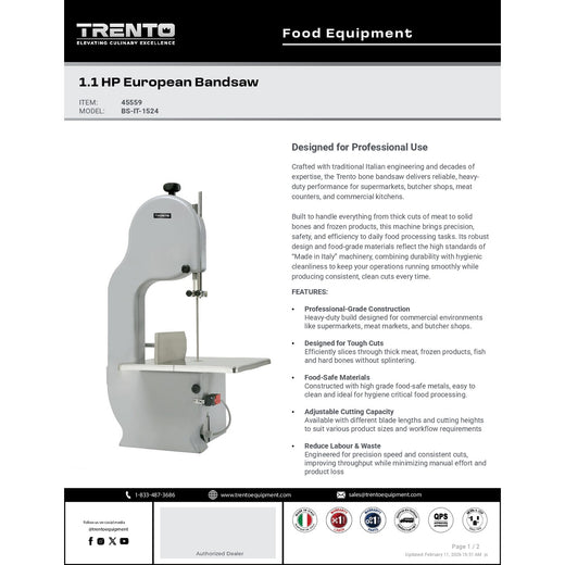 Spec Sheet