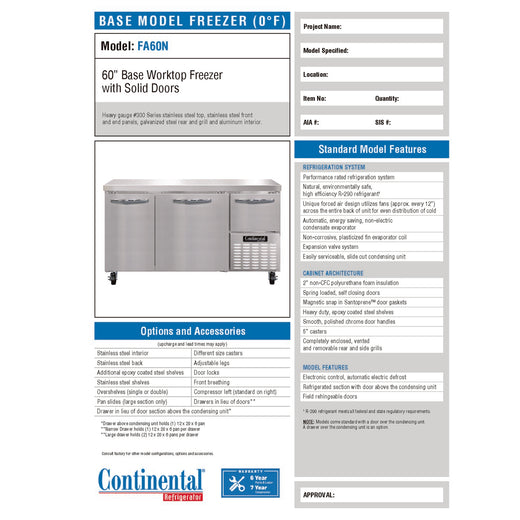 Spec Sheet