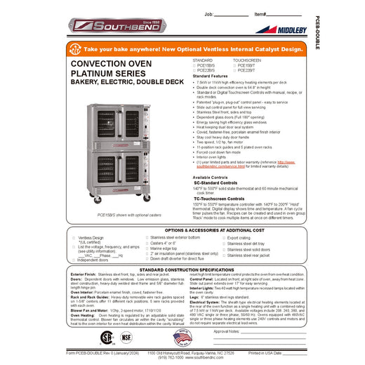 Product Family Spec Sheet