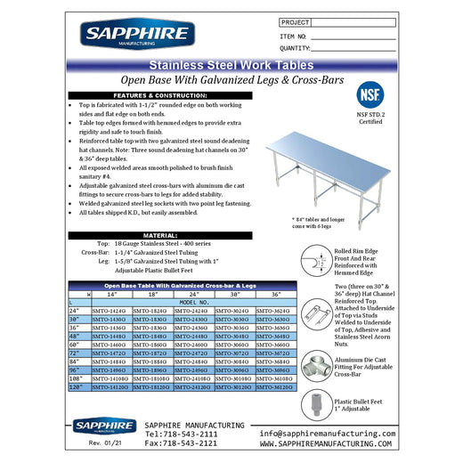 Spec Sheet