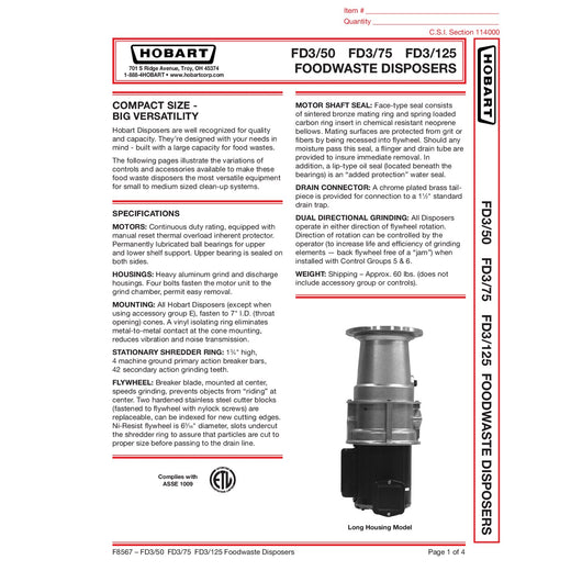 Spec Sheet