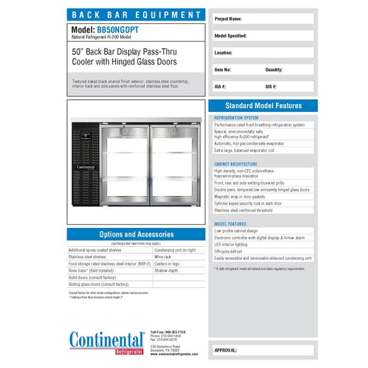 Spec Sheet