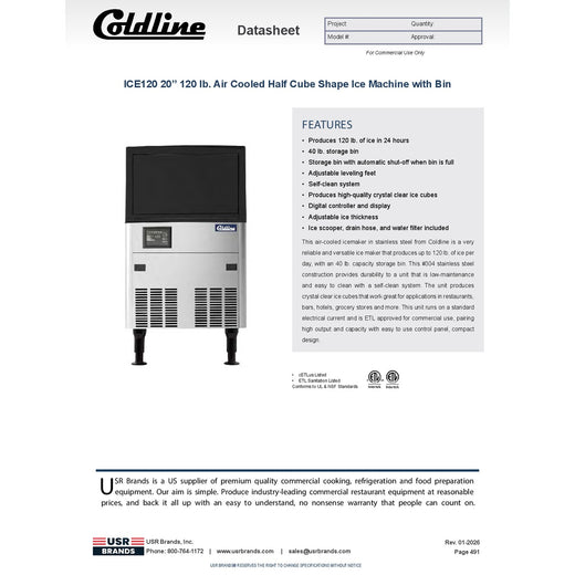 Spec Sheet