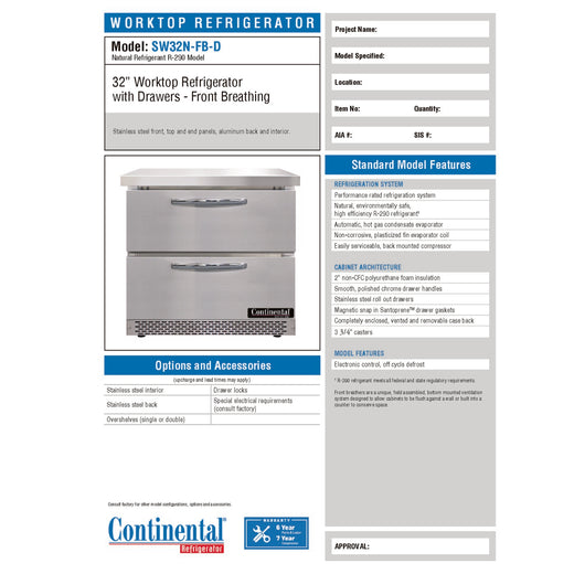 Spec Sheet