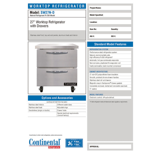 Spec Sheet