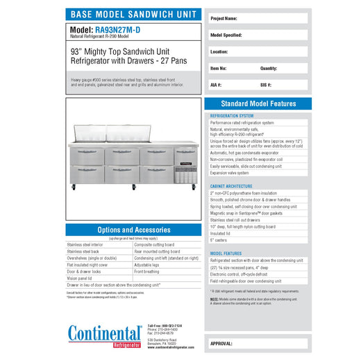 Spec Sheet