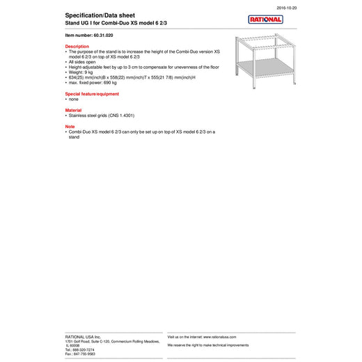 Spec Sheet