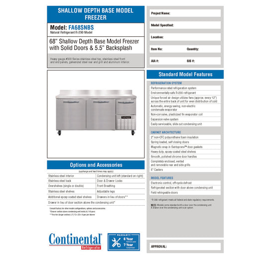 Spec Sheet