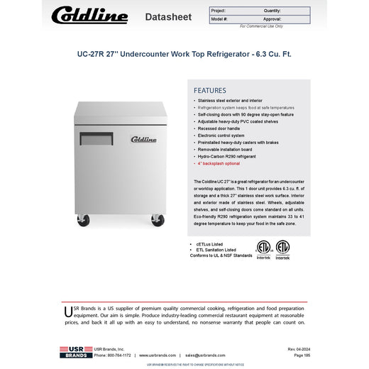 Spec Sheet