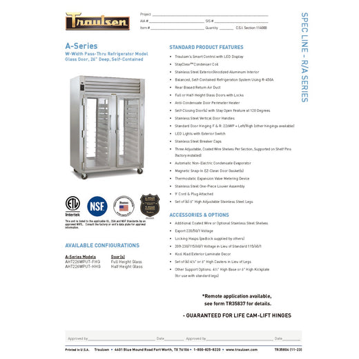 Spec Sheet