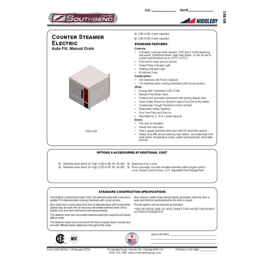 Spec Sheet