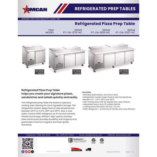 Spec Sheet