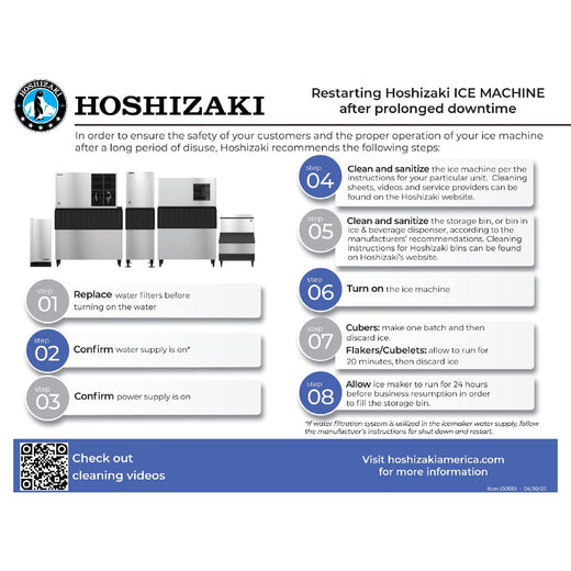 Hoshizaki Ice Machine Startup Flyer