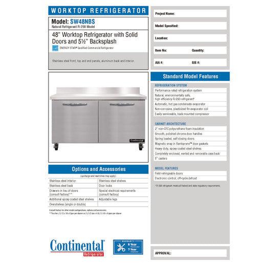 Spec Sheet