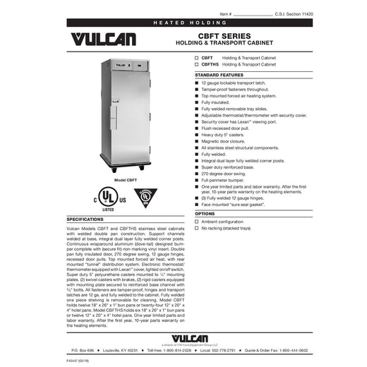Spec Sheet