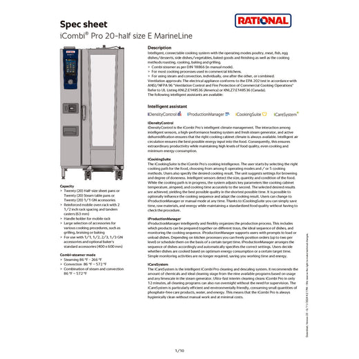 Marine Spec Sheet
