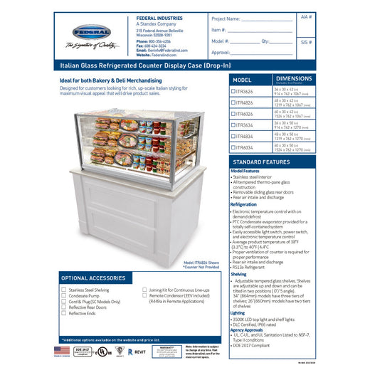 ITR3634 Spec Sheet