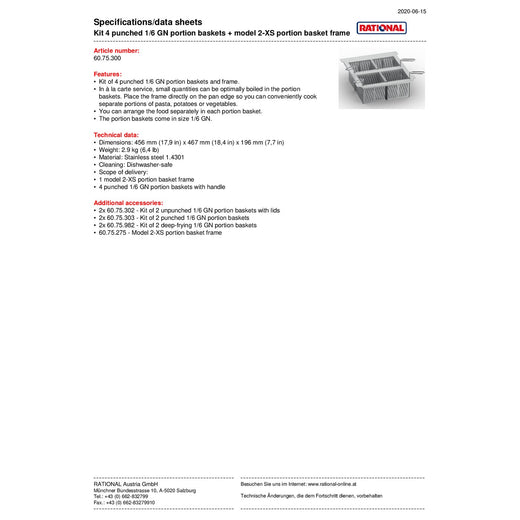 Spec Sheet