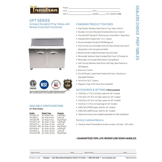 Spec Sheet