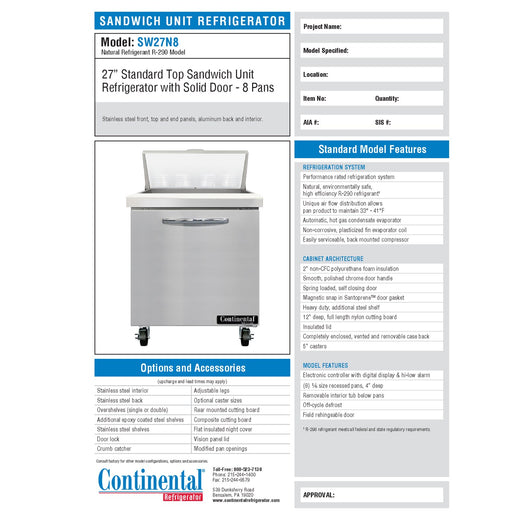 Spec Sheet