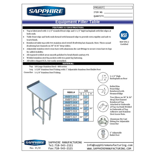 Spec Sheet