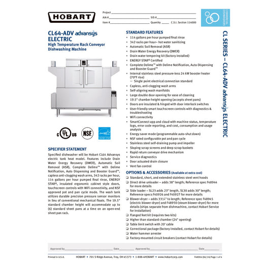 Spec Sheet