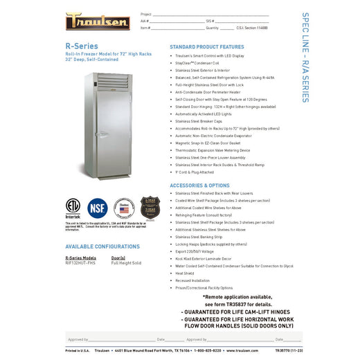 Spec Sheet