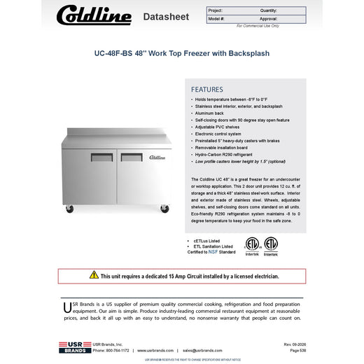 Spec Sheet