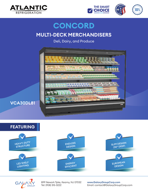 Atlantic ATLANTIC CONCORD VCA30DL81 Spec Sheet