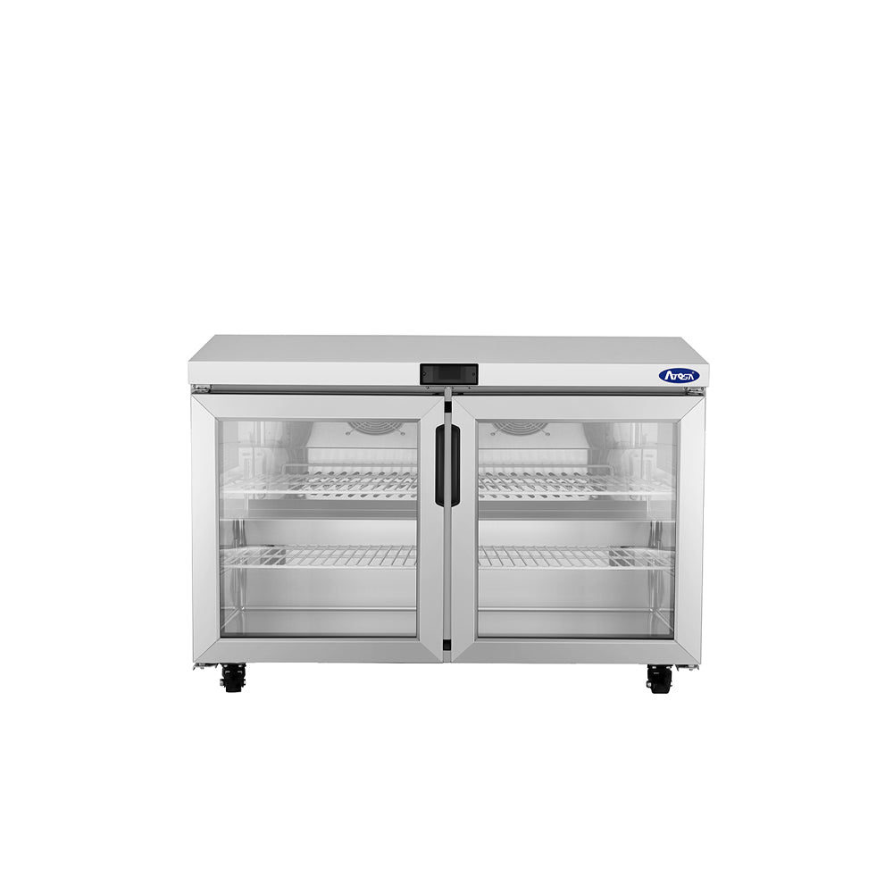 Atosa AUR48GD – Glass Door Undercounter Refrigerator