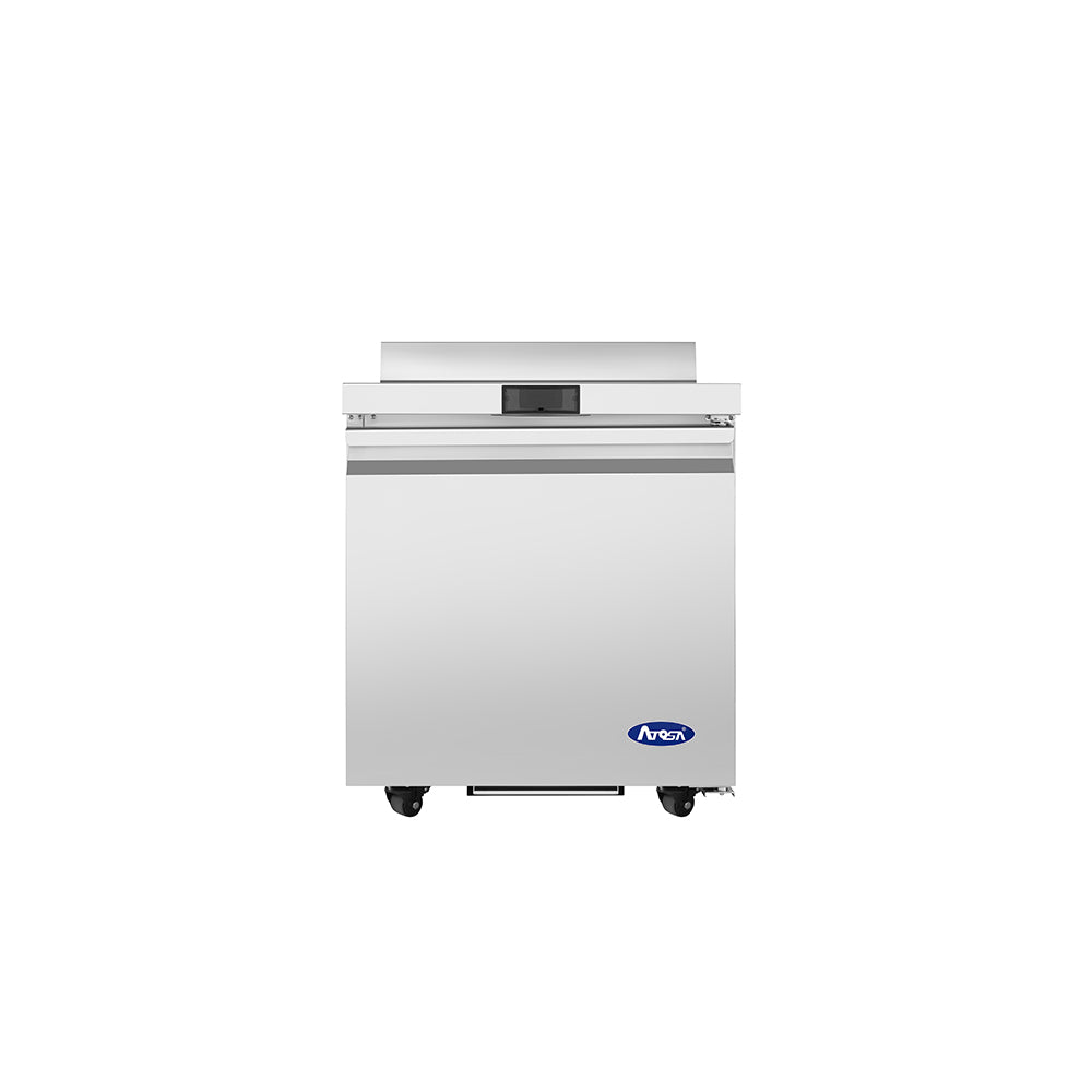 Atosa AWF27SD worktop freezer with backsplash, front view