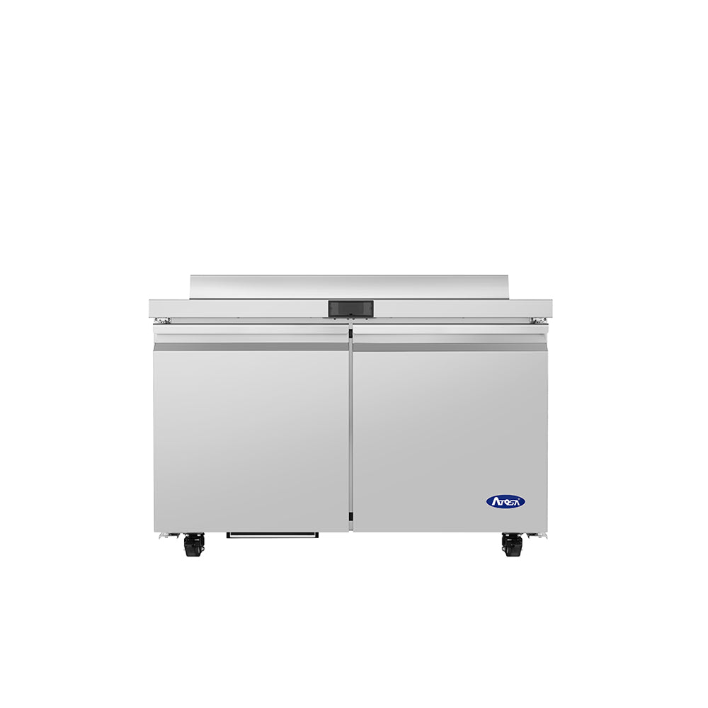 Atosa AWR48SD worktop refrigerator with backsplash, front view (same photo as AWF48SD)