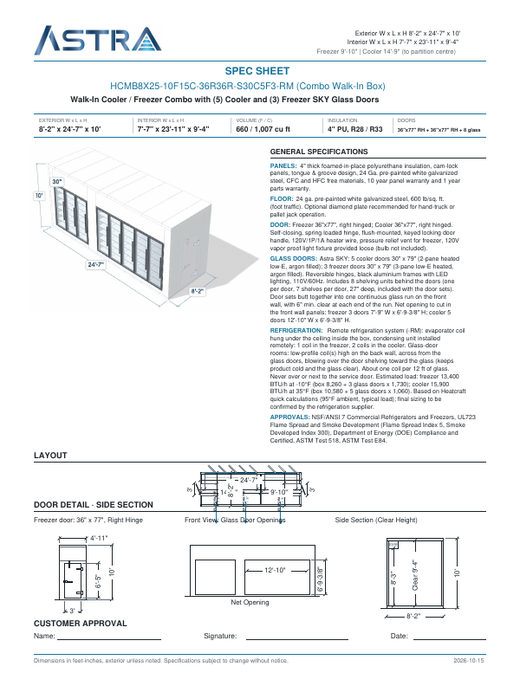 Spec Sheet
