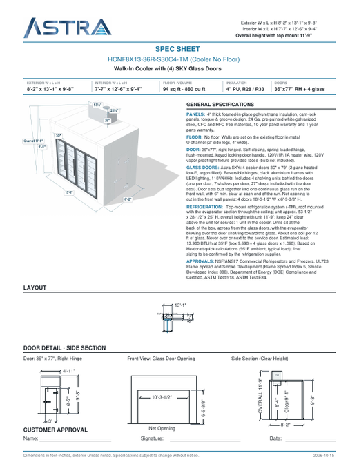 Spec Sheet