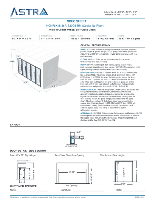 Spec Sheet