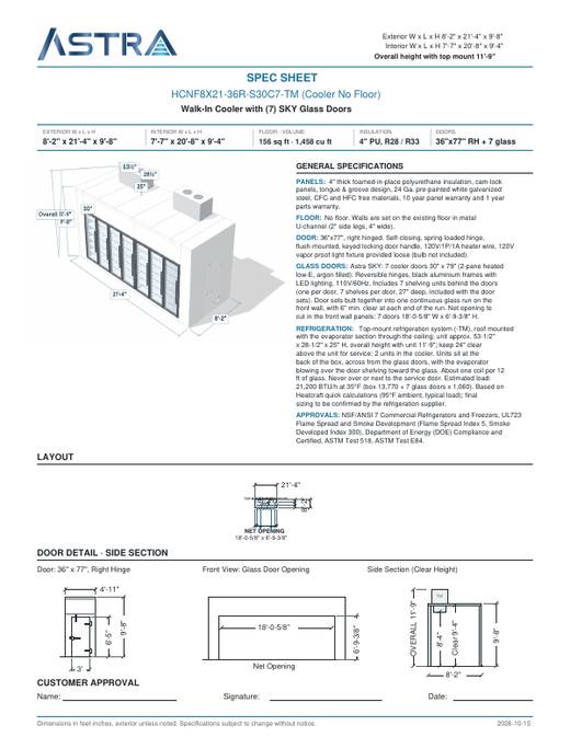 Spec Sheet