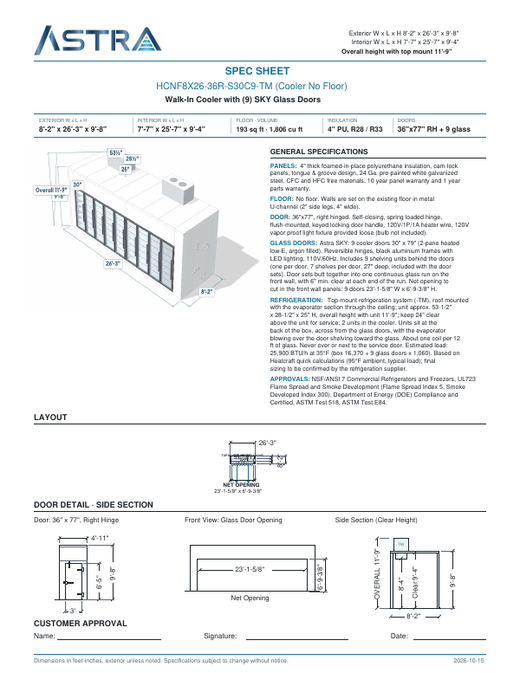 Spec Sheet