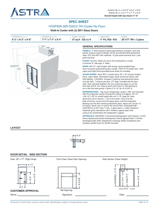 Spec Sheet