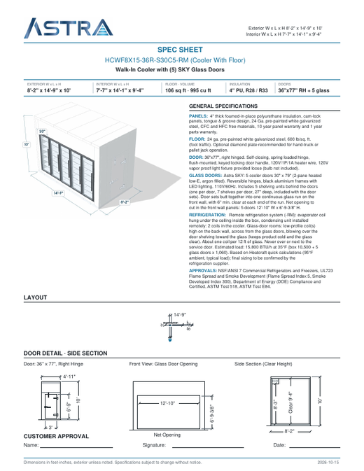 Spec Sheet
