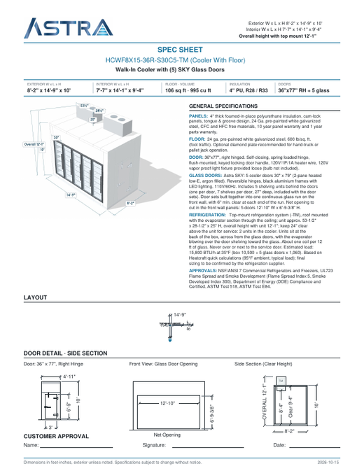 Spec Sheet