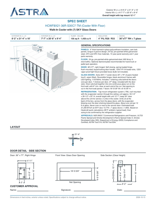 Spec Sheet