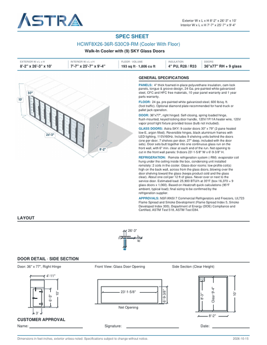 Spec Sheet