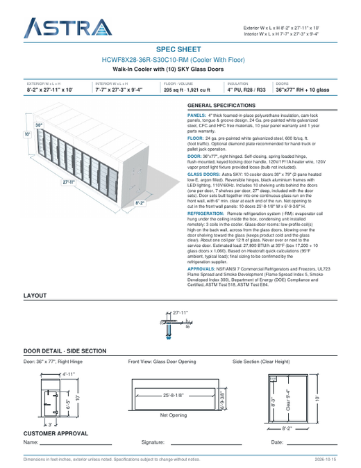 Spec Sheet