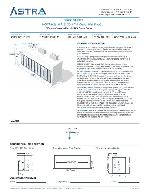 Spec Sheet