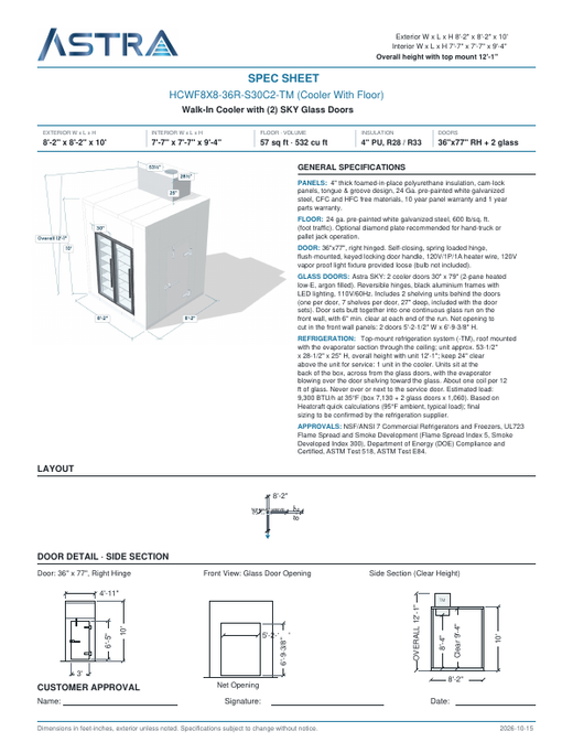 Spec Sheet