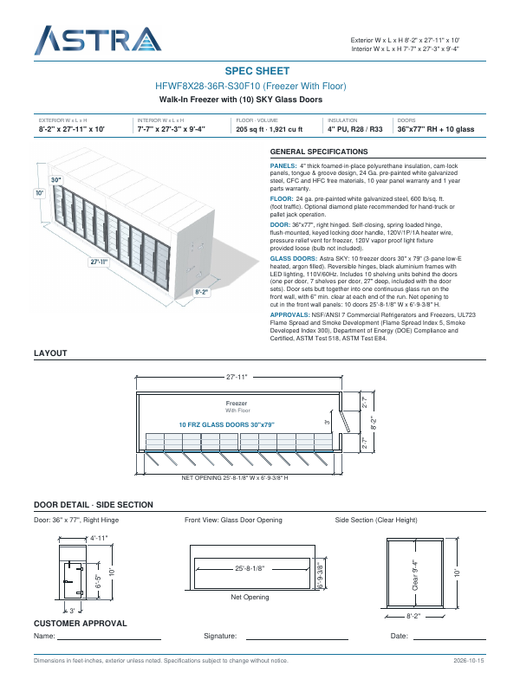 Spec Sheet